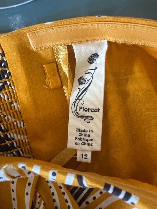 Floreat Mustard Yellow Printed Top - Picture 2 of 5